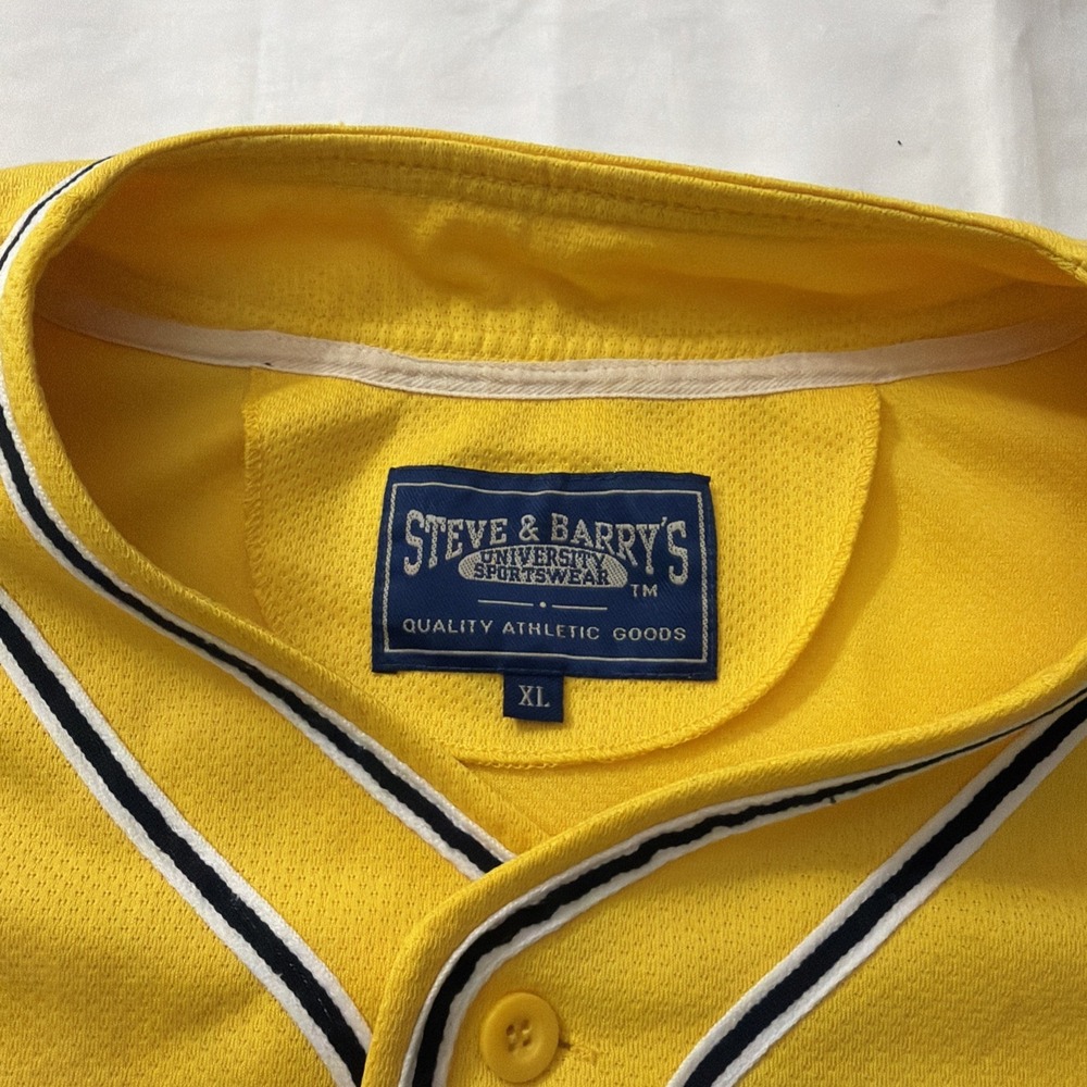 University of Michigan Steve & Barry's Baseball Jersey Extra Large XL Basketball - Picture 5 of 16